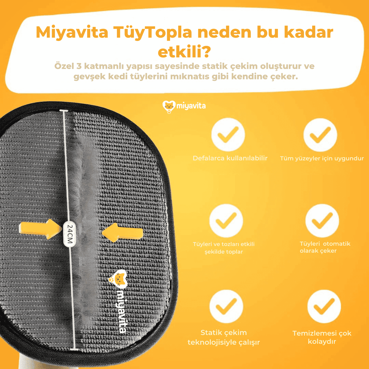 TüySil™ Tüy Toplayıcı Eldiven