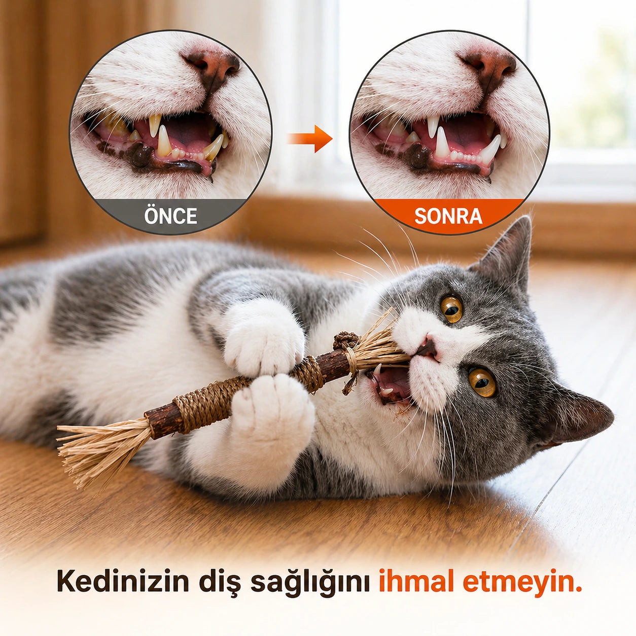 MiyavStick™ Doğal Matatabi Çiğneme Çubuğu