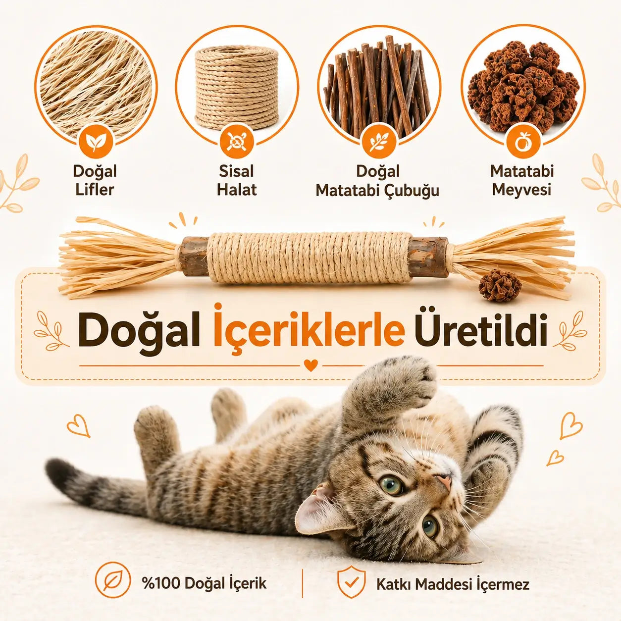 MiyavStick™ Doğal Matatabi Çiğneme Çubuğu