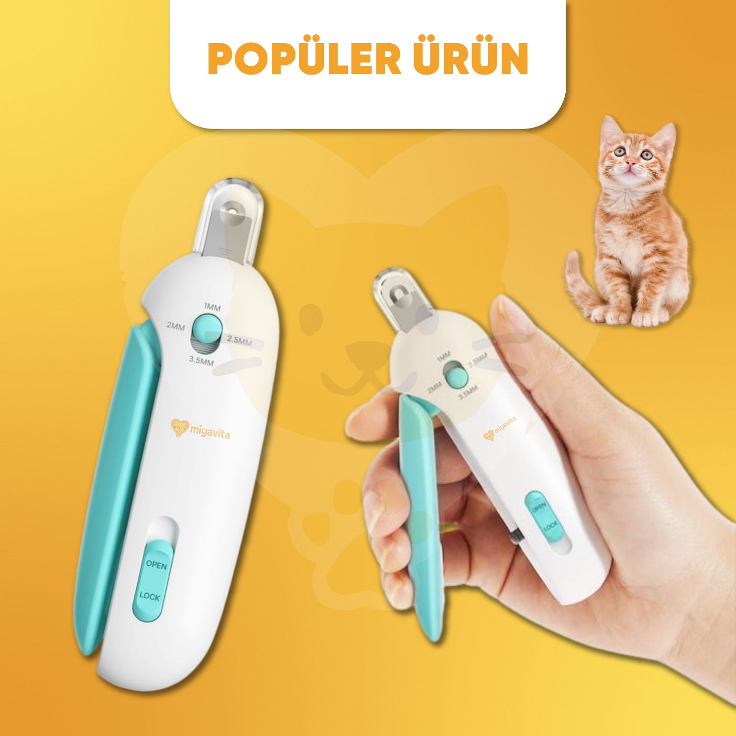 Miyavita™ Ayarlanabilir Kedi Tırnak Makası