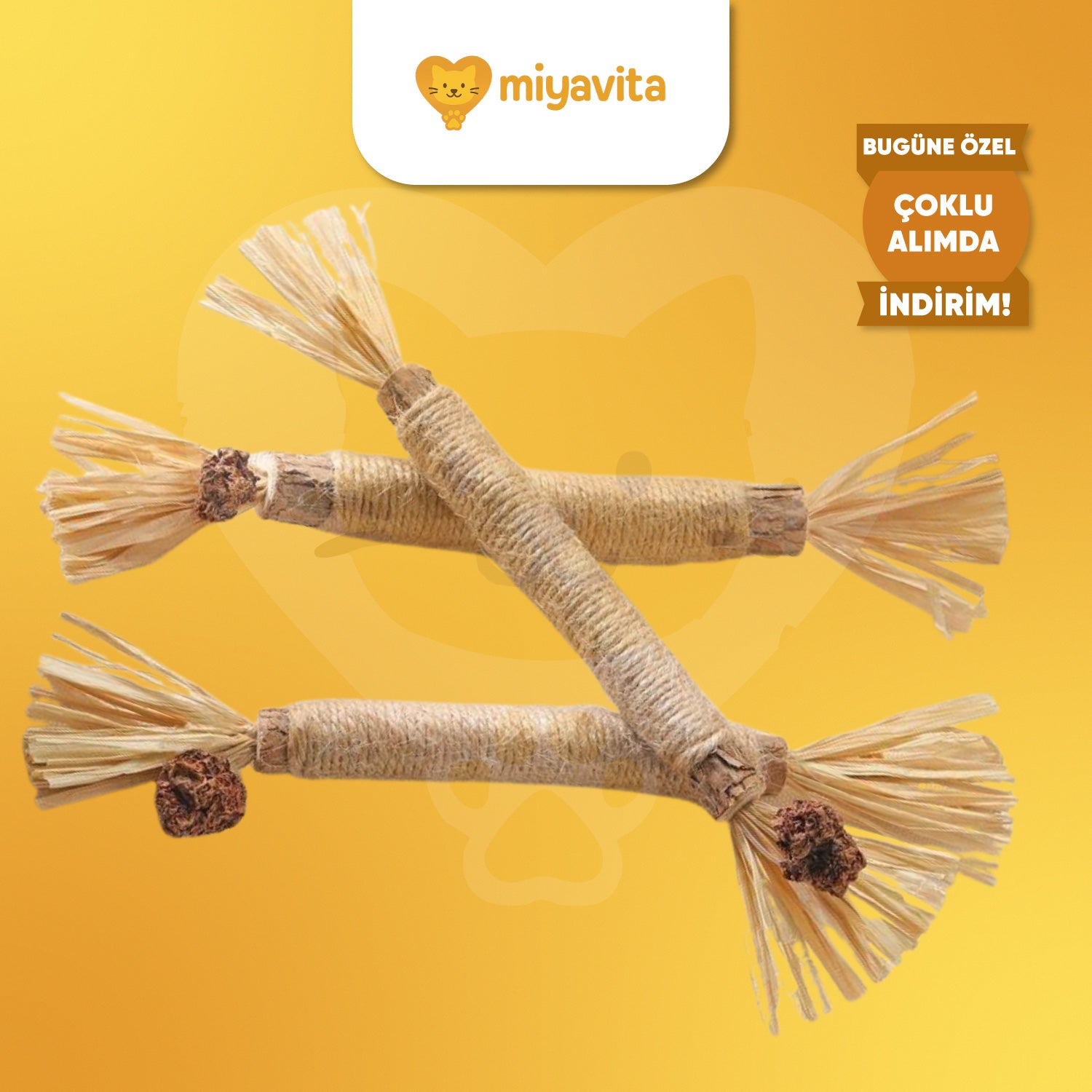 MiyavStick™ Doğal Matatabi Çiğneme Çubuğu