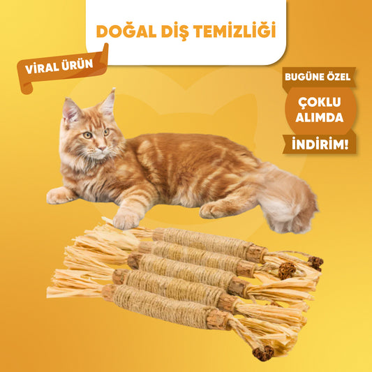 MiyavStick™ Doğal Matatabi Çiğneme Çubuğu